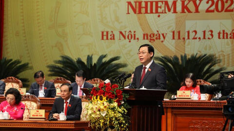 Ông Vương Đình Huệ tái đắc cử Bí thư Thành ủy Hà Nội khóa XVII