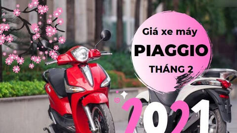Giá xe máy Piaggio tháng 2/2021: Liberty rẻ nhất từ 49 triệu đồng