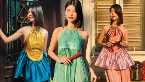 Tết đến mặc áo yếm xinh