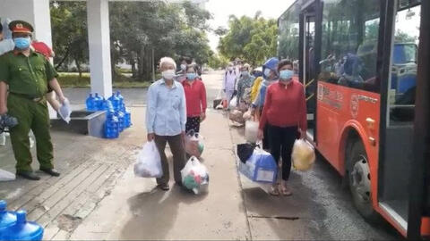 Phú Yên bắt đầu đón hàng ngàn người từ TP.HCM về quê