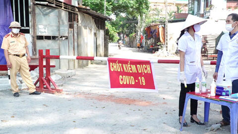 15h hôm nay, lập 9 chốt kiểm soát dịch COVID-19 các tuyến đường trọng yếu Vĩnh Phúc