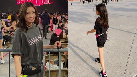 Bà xã Á hậu của Kwon Sang Woo vui vẻ dự concert BLACKPINK ở Mỹ, nhưng bóng lưng của con gái 8 tuổi mới là tâm điểm