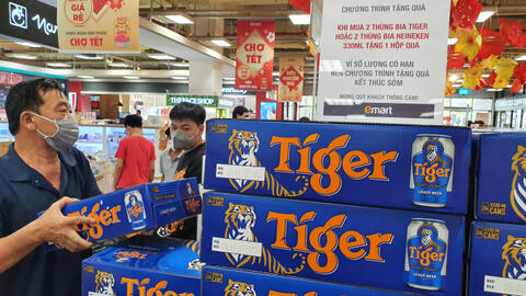 Siêu thị hết bia Tết?