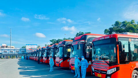 Lâm Đồng tiếp tục đón người dân từ vùng dịch trở về địa phương