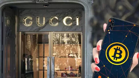 Thời trang Gucci cho khách hàng thanh toán bằng Bitcoin
