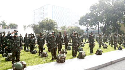 Các lực lượng xuất quân đi TP.HCM hỗ trợ chống dịch