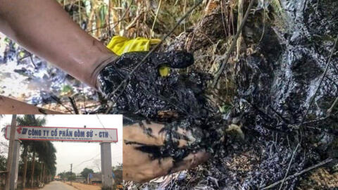 Vụ đổ dầu thải nước sông Đà: Triệu tập 2 nhân viên Công ty gốm sứ Thanh Hà