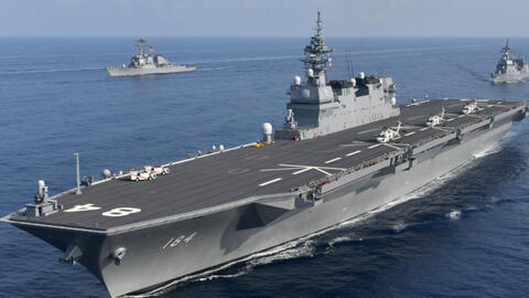 Ba tàu chiến hạm Nhật Bản cập cảng Cam Ranh để làm công tác hậu cần kỹ thuật