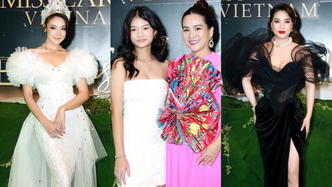 Thảm đỏ Miss Earth Vietnam 2023: Con gái Trương Ngọc Ánh khoe chân cực phẩm, Bùi Quỳnh Hoa vắng mặt đầy khó hiểu
