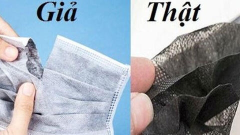 Phân biệt khẩu trang y tế thật và giả?