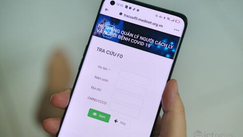 Hệ thống tra cứu nơi người thân đang cách ly, điều trị COVID-19