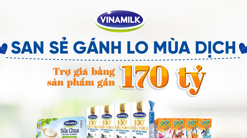 Vinamilk triển khai chương trình trợ giá mùa dịch tới gần 170 tỷ đồng