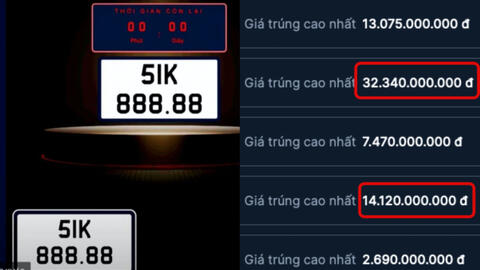 Đấu giá biển số được 133 tỷ nhưng mới thu gần 11 tỷ đồng: Cần phải xử phạt các "đại gia" bỏ cọc?