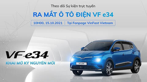 VinFast ra mắt ô tô điện VF e34 lúc 10h hôm nay