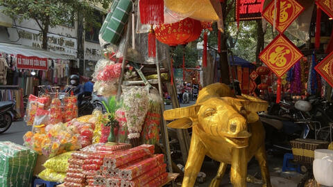 Trâu vàng ở Hàng Mã giá 10 triệu đồng