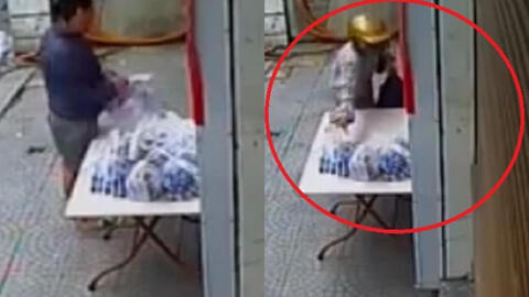 Cư dân mạng dậy sóng với người phụ nữ lấy hết quà từ thiện mang đi