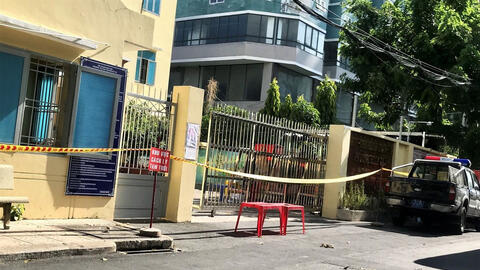 Phong tỏa UBND phường Hiệp Tân, quận Tân Phú, TP.HCM