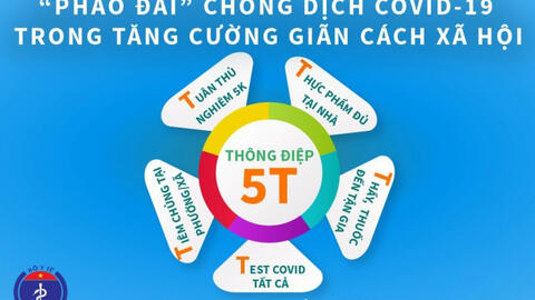 Bộ Y tế phát "Thông điệp 5T": "Pháo đài" chống dịch trong giai đoạn mới