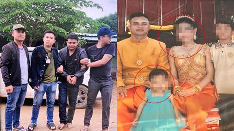 Campuchia: Nghi phạm giết hại vợ con rồi bỏ trốn đã bị cảnh sát bắt giữ, tiết lộ thêm chi tiết quan trọng