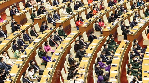 Hội nghị đại biểu Quốc hội hoạt động chuyên trách thảo luận 4 dự án luật trình Quốc hội