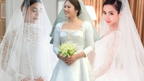 Hôn nhân 3 đại mỹ nhân châu Á diện váy cưới Dior trong đám cưới khủng: Song Hye Kyo - Angelababy “đứt gánh giữa đường”, minh tinh Thái thì sao?