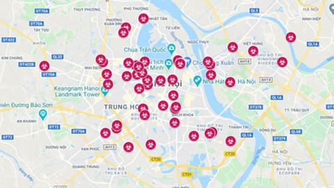Công an Hà Nội: Bản đồ các điểm cảnh báo dịch Covid-19 ở Hà Nội là không chính xác