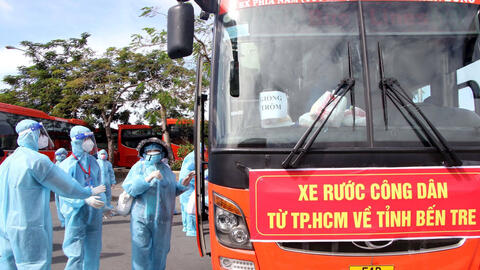 TP.HCM tổ chức đưa hàng trăm người Bến Tre về quê