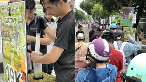 Tình hình trà chanh giã tay tại TP.HCM: sau 1 tháng vẫn chưa hết hot, nhiều quán tung chiêu trò thu hút khách
