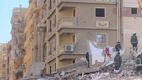 Sập tòa nhà 10 tầng ở Ai Cập, 5 người chết,  hàng chục người bị thương