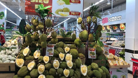 Các siêu thị, sàn thương mại điện tử hỗ trợ tiêu thụ sầu riêng