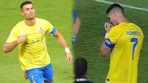 Ronaldo có hành động gây xúc động: Dùng miệng tháo dây giày cho đồng đội gặp chấn thương