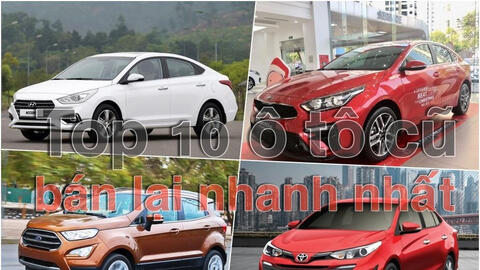 Top 10 mẫu ô tô cũ được ưa chuộng nhất tại Việt Nam