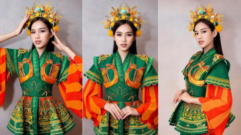 Đỗ Hà tiết lộ hình ảnh trang phục lấy cảm hứng từ Bà Triệu sẽ trình diễn tại Miss World 2021