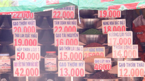 Giá gạo xuất khẩu 2/2 tiếp tục giảm