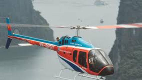 Rơi máy bay trực thăng chở khách du lịch trên vịnh Hạ Long