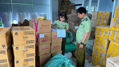 Bình Thuận phát hiện kho hàng nghi nhập lậu với số lượng lớn