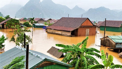 Lũ trên sông Kiến Giang đã vượt mức lũ lịch sử năm 1979 gần 1m