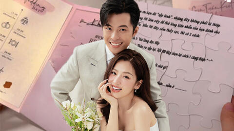 Hé lộ bức thư trong thiệp cưới Puka - Gin Tuấn Kiệt, là gì mà Tóc Tiên và dàn sao khó khăn mới đọc được?