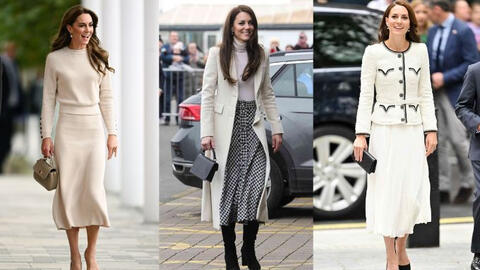 9 set chân váy dài cho thấy đẳng cấp biểu tượng thời trang của Vương phi Kate Middleton