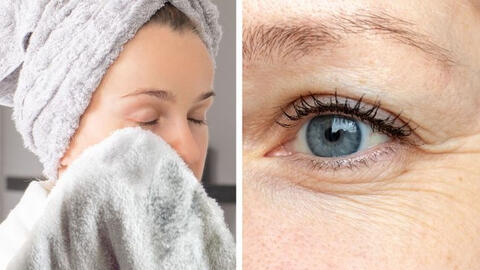 Tại sao không nên lau mặt bằng khăn tắm?