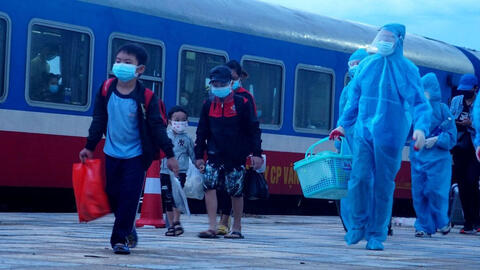 Ninh Bình đón công dân hồi hương bằng đường sắt