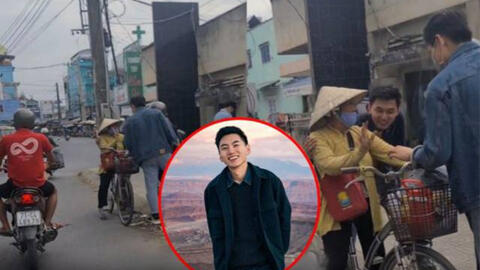 Travel Blogger Khoai Lang Thang bị “team qua đường” bắt gặp, một chi tiết khiến ai cũng thấy ấm lòng