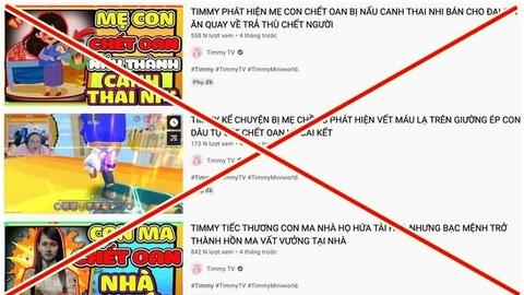 Yêu cầu YouTube gỡ kênh Timmy TV vì nguy hại đối với trẻ em