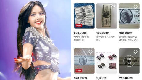 Tờ tiền in hình Lisa kèm chữ ký trong concert tại Hàn được BLINK rao bán 18 triệu