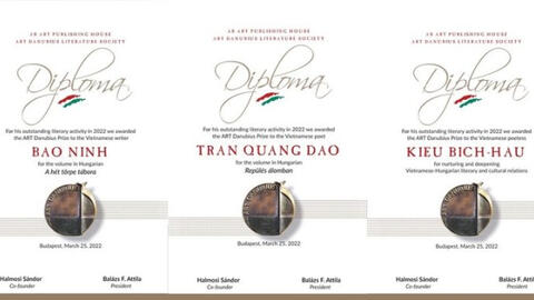 Nhà văn Bảo Ninh được trao Giải thưởng Nghệ thuật Danube 2022