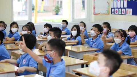 Trẻ nhiễm Covid-19 tăng gấp 3, trường học ở TP.HCM tăng cường nhiều biện pháp phòng dịch