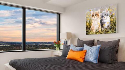 Cách chọn tranh phong thủy treo phòng ngủ cho 12 con giáp