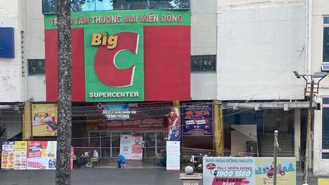 Siêu thị Big C Miền Đông bị phong toả, nhiều khách hàng bị 'kẹt' tại siêu thị
