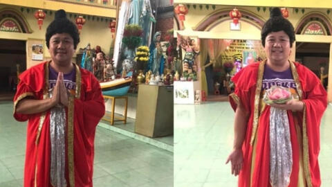 Trưởng đoàn cải lương lên tiếng về việc Minh Béo khoe đóng vai Đức Phật