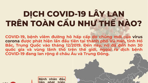 Dịch COVID-19 lây lan trên toàn cầu như thế nào?